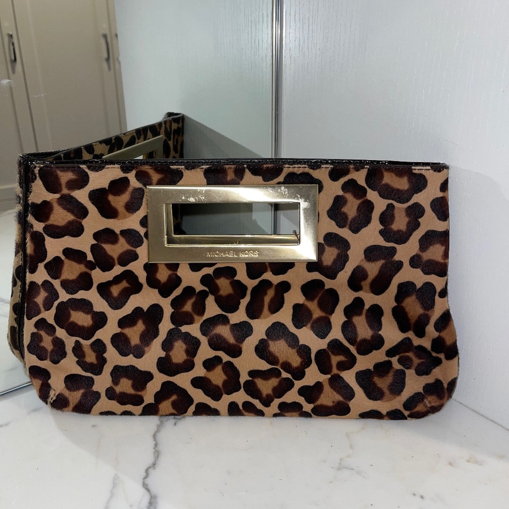 Animal Print Michael Kors Clutch
